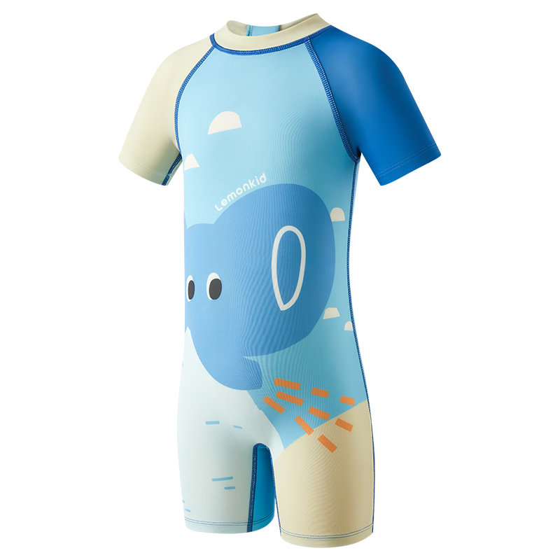 Lemon Baby Kids Swimwear Two-Piece Summer Boys Girls Baby Swimsuit One-Piece Toddler Short Sleeve Swimwear