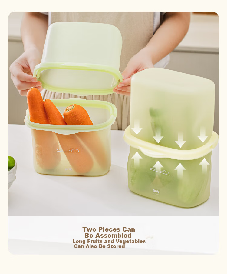 Shuke Silicone Food Storage Bag Food Grade High Temperature Resistant Household Fruit Bag Refrigerator Freezer Sealed Bag 16