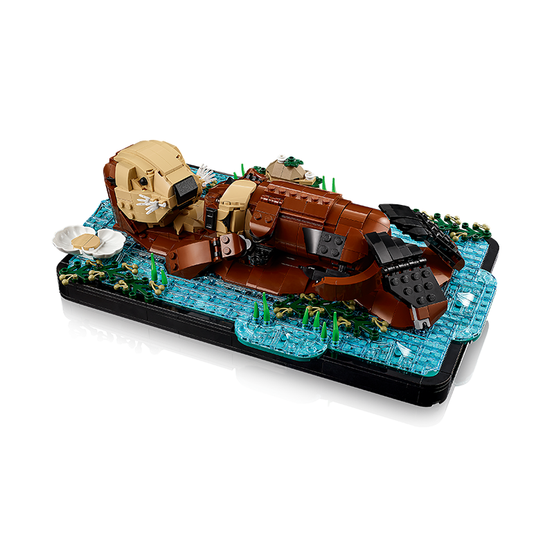 LEGO Building Blocks 21366 Floating Sea Otter Toy Birthday Gift for Boys and Girls Girlfriend Home Decor Ornament