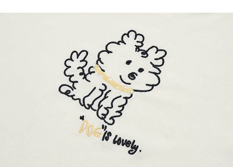 Demana [with Lyocell] Summer Crew Neck Puppy Line Print Short Sleeve High Elastic Slim Fit T-Shirt for Women Premium Feel 23