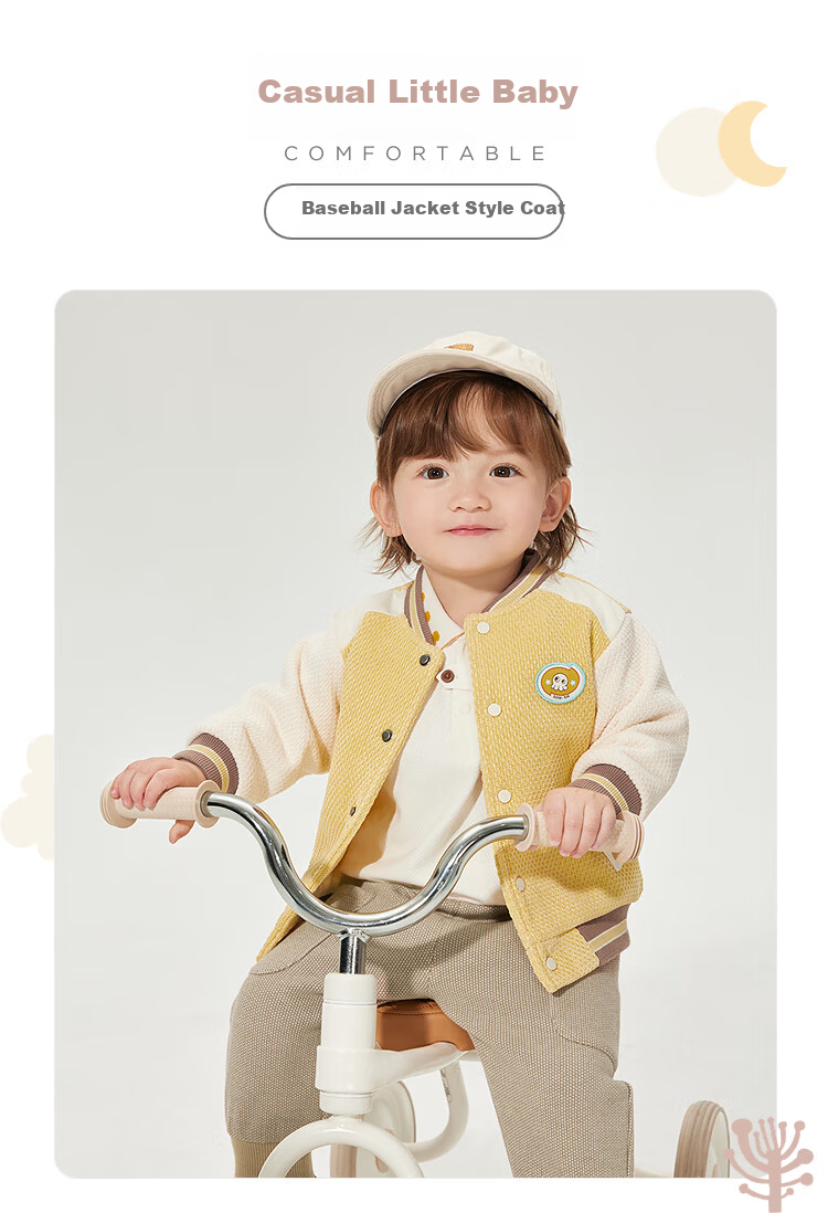 BALABALA Kids Jacket Baby Top 2025 Spring Boys Baseball Jacket Trendy [Mall Same Style] 200125105105 1