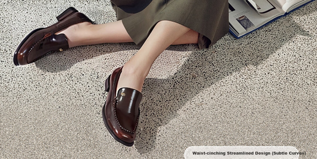 Laird & Laird Laifu Family 2026 New Round Toe Genuine Leather Chunky Heel Loafers for Women 24801 Rust Brown BRB 35 12