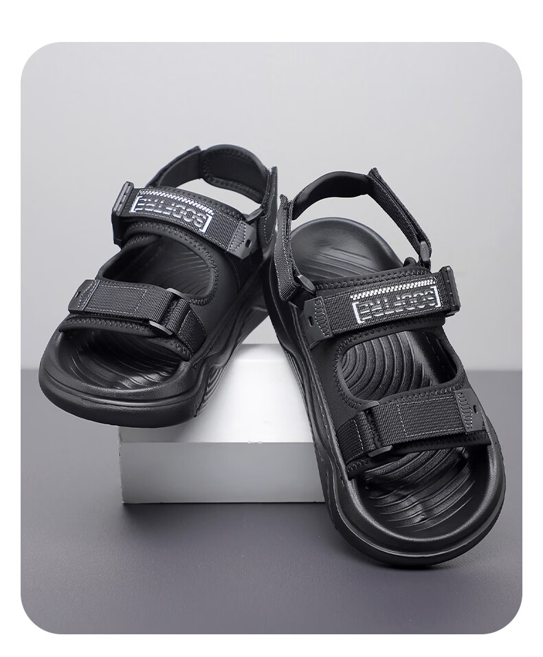 MEXICAN Spring Summer New Breathable Men's Sandals Lightweight Versatile Outdoor Sports Casual Shoes Black 39 21