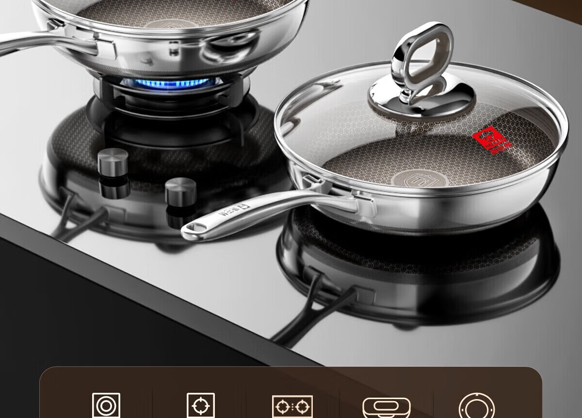 Kambach 26cm Titanium Bionic Non-Stick Frying Pan Skillet for Eggs, Steak, and Breakfast 21
