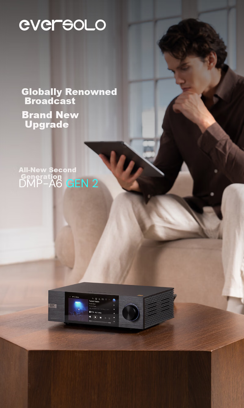 EVERSOLO DMP-A6 Gen 2 Streaming HiFi Music Player DAC Integrated High-Fidelity DSD Decoder [Dual ES9038Q2M] 4