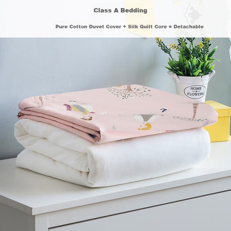 Ciyun Children's 100% Mulberry Silk Quilt A-Class Spring and Autumn Quilt Net Weight 1 Jin 150*210cm Castle Princess