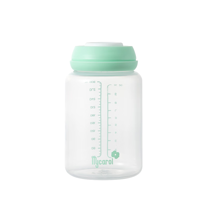 MyCarol PP Breast Milk Storage Bottles Large Capacity 300ml 2-Pack Wide Mouth Baby Milk Preservation CN-P02