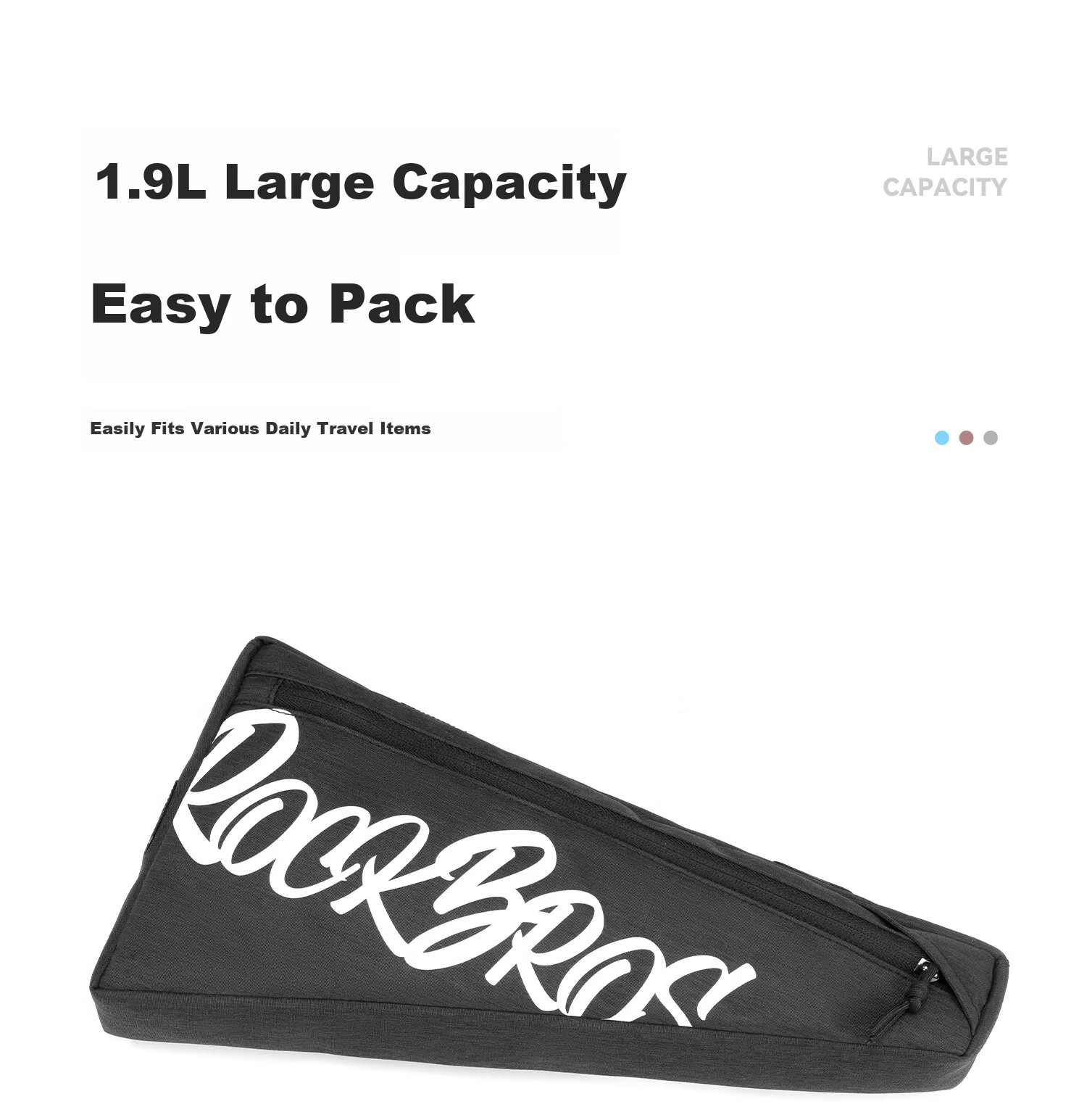 ROCKBROS Bicycle Frame Top Tube Front Beam Triangle Bag Mountain Road Bike Tool Saddle Bag Cycling Gear Brick Red 7