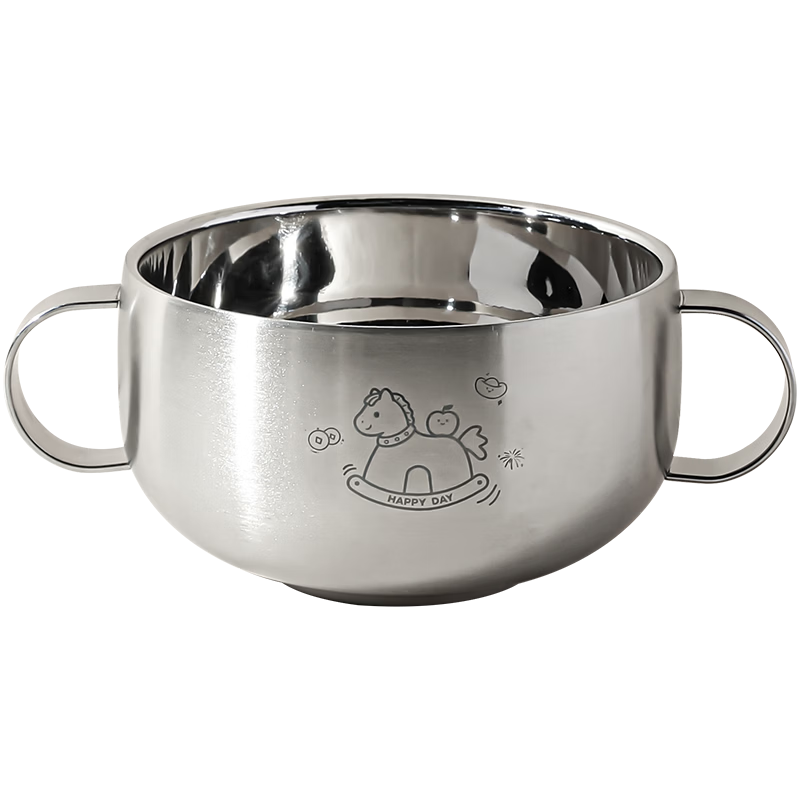 CORN Corn 316L Stainless Steel Children's Bowl Food Grade Baby Suction Feeding Bowl Dining Tableware Lunch Box