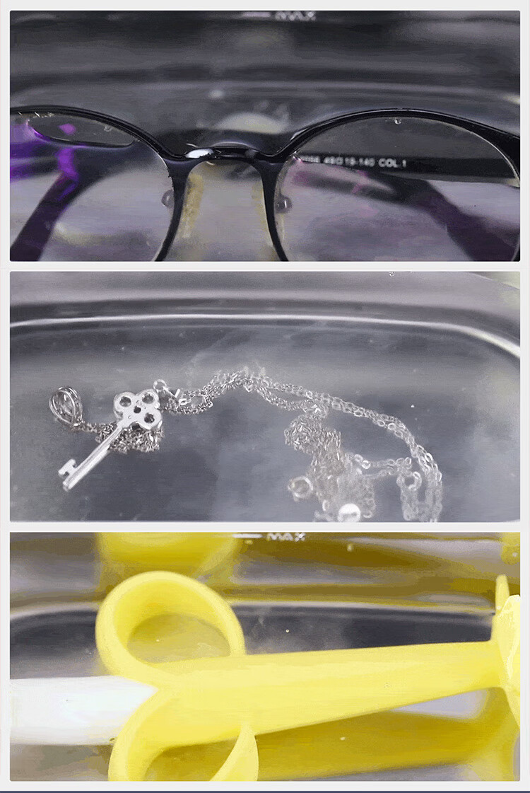 EraClean Ultrasonic Cleaner for Glasses, Watches, Home Use, Fully Automatic, Portable, Jewelry And Dental Appliance Cleaning Device GA02 3
