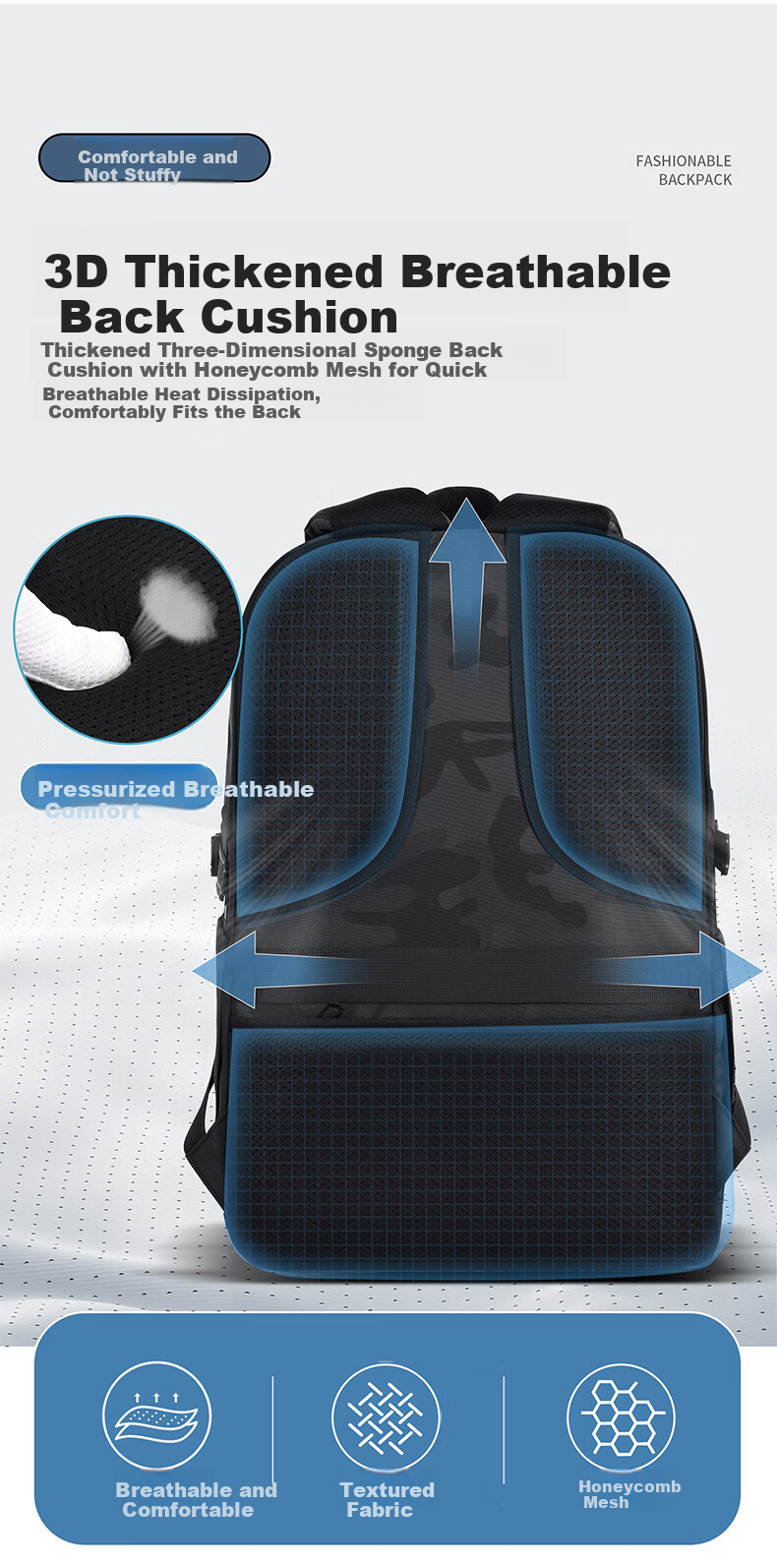 Dishuai 45L Large Capacity Ergonomic Lightweight Backpack for Middle and High School Boys 12
