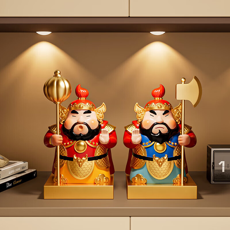 BHM Door God Living Room Ornament Craft Entrance Office Desktop TV Cabinet Decoration Housewarming Moving Gift