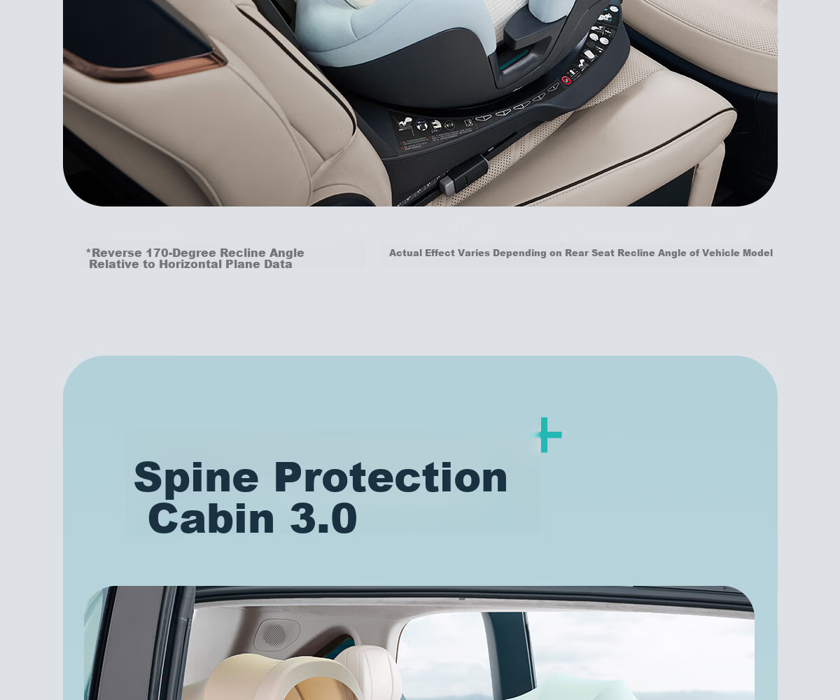 Babyfirst Lingyue 3+ Child Safety Car Seat 0-7 Years Old Baby Car Seat Sunshade Intelligent Ventilation Milk Tea Apricot 21