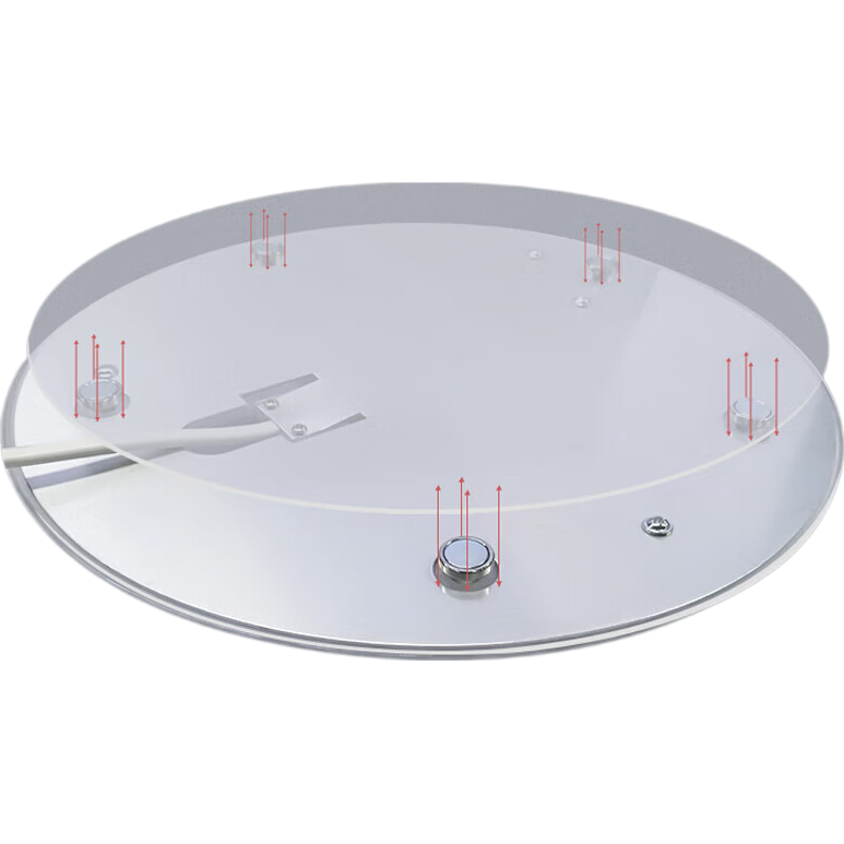 Foshan Lighting (FSL) Full Spectrum LED Ceiling Light Replacement Lamp Core Module Ra97 High Color Rendering Magnetic Suction Lamp Panel Light Source 28W White Light (6500K) φ167mm with Terminal Block