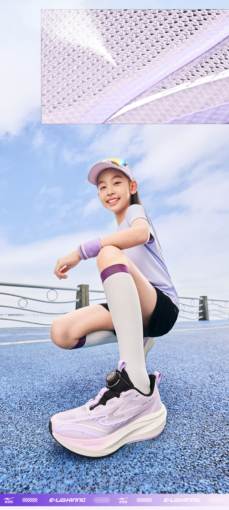 ERKE Kids Unisex Shock Absorption Sports Shoes Children's Dial Running Shoes Microcrystalline White/Signal Red Size 39 17
