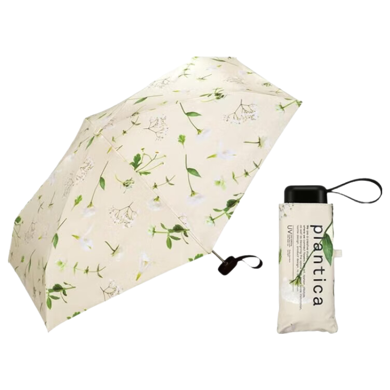 Wpc. Plantica Huadao Jia Huayang Co-Branded Colorful Black Umbrella, Sun And Rain Dual-Use Folding Parasol