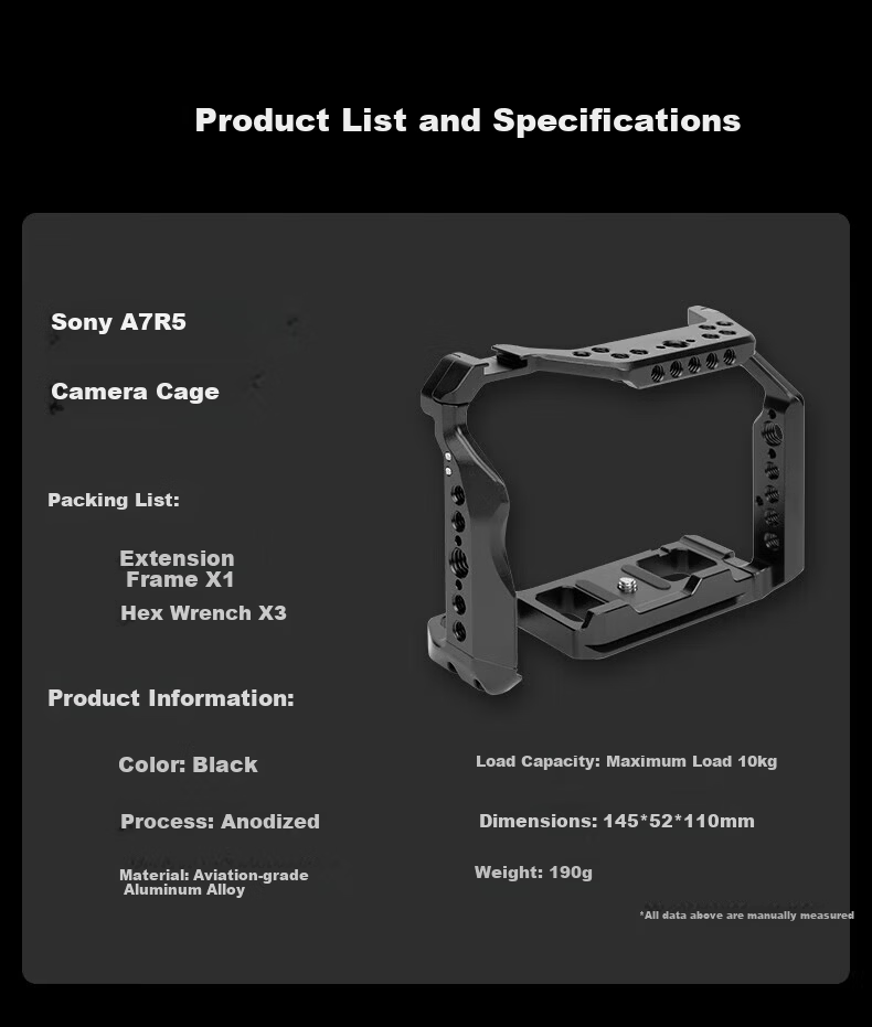 Yingshiji Camera Cage Expansion Frame for Sony ZV-E10 11