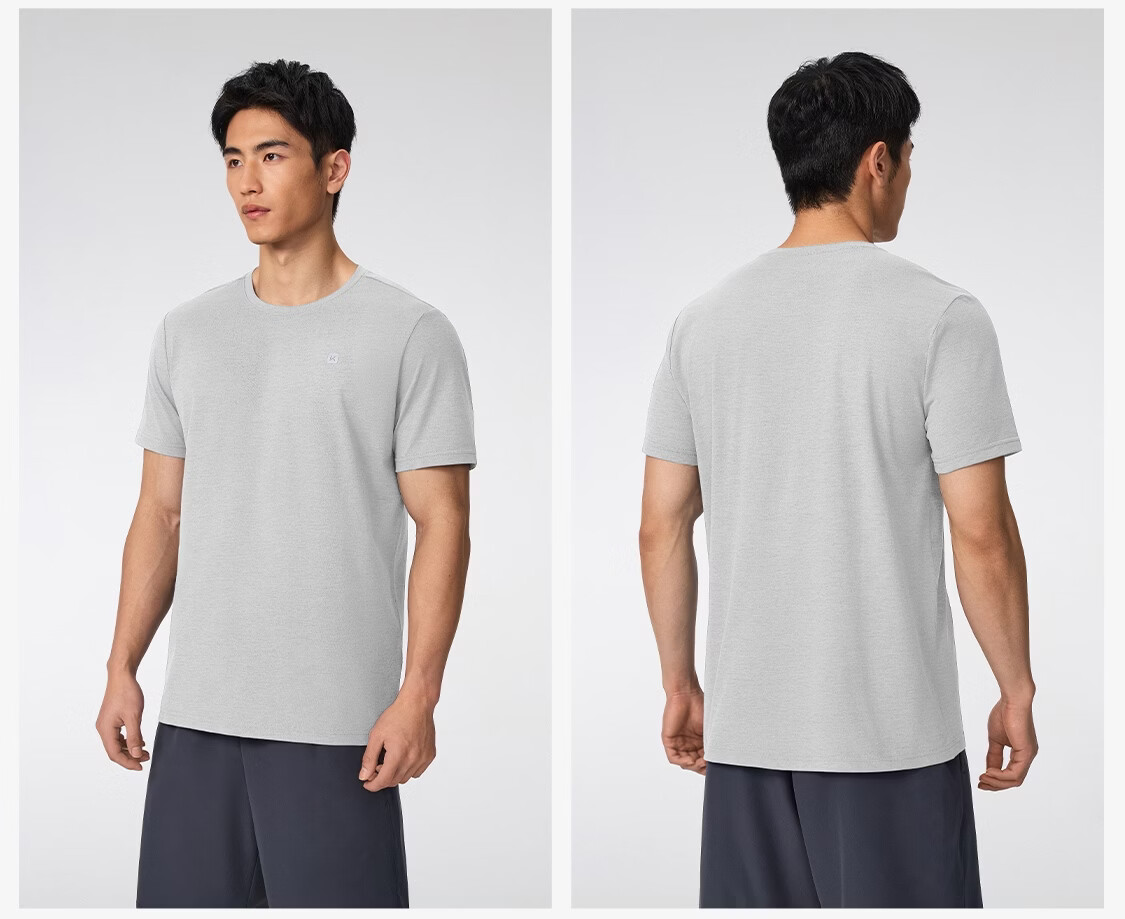 Keep Sports Set Men's Short Sleeve and Shorts Quick-Dry T-Shirt for Physical Fitness Test Running Basketball Badminton 19
