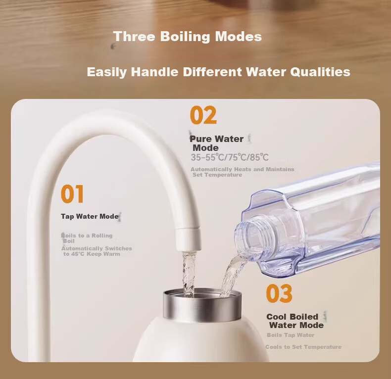 HeWu Wireless Portable Thermostatic Cup Thermostatic Kettle Baby Travel Milk Frother Water Boiling Cup Milk Warmer Fast Charging Set 6
