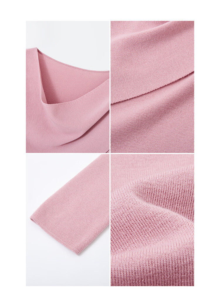 MT Heartbeat Knitwear Spring Elegant V-Neck Long Sleeve Wool Blend Sweater for Women 11