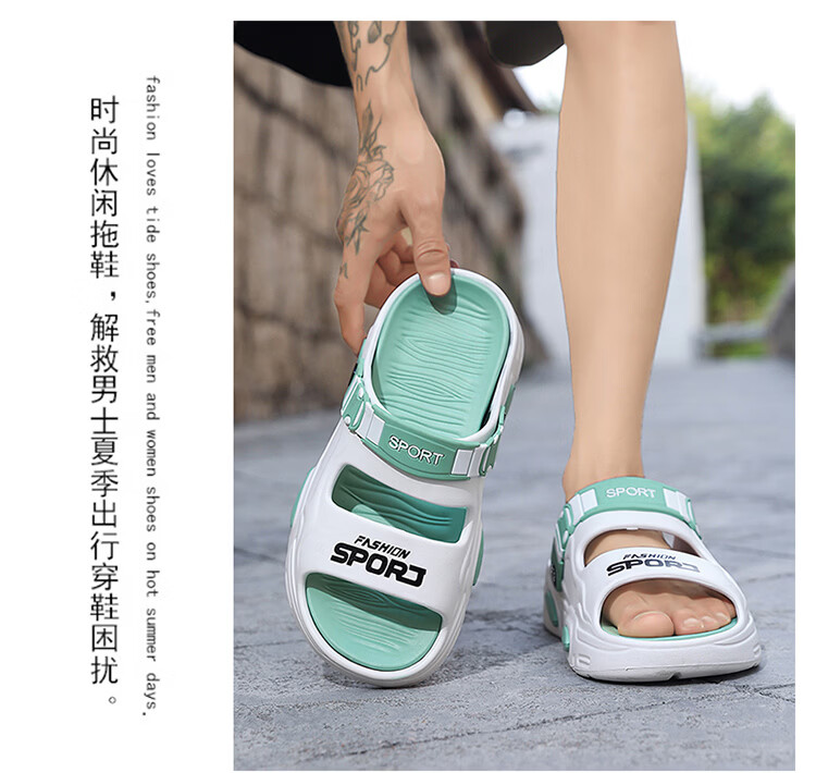 CARTELO Men's Summer Slippers Dual-Wear New Casual Sport Beach Sandals with Soft Sole 8