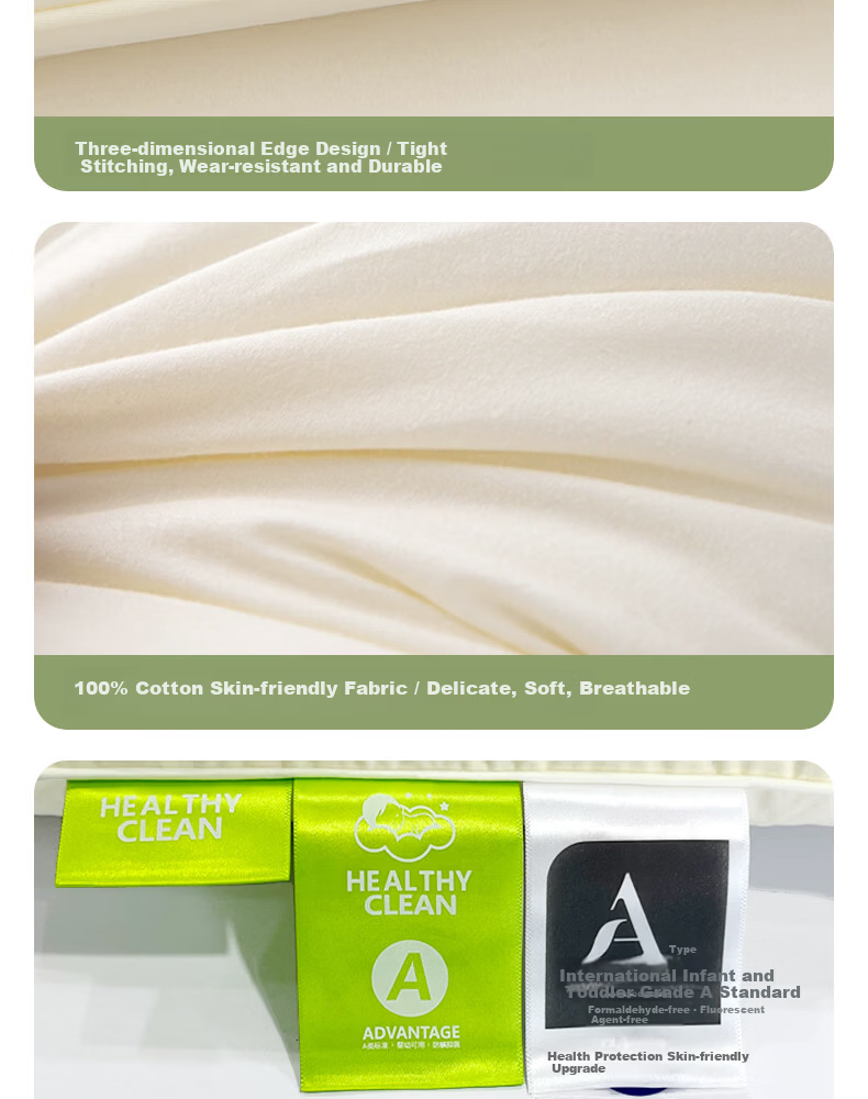 Ranpai Ultra-Low Pillow Core Ultra-Thin Pillow for Low Pillow Users Home Use Single Pack 48x74cm 16