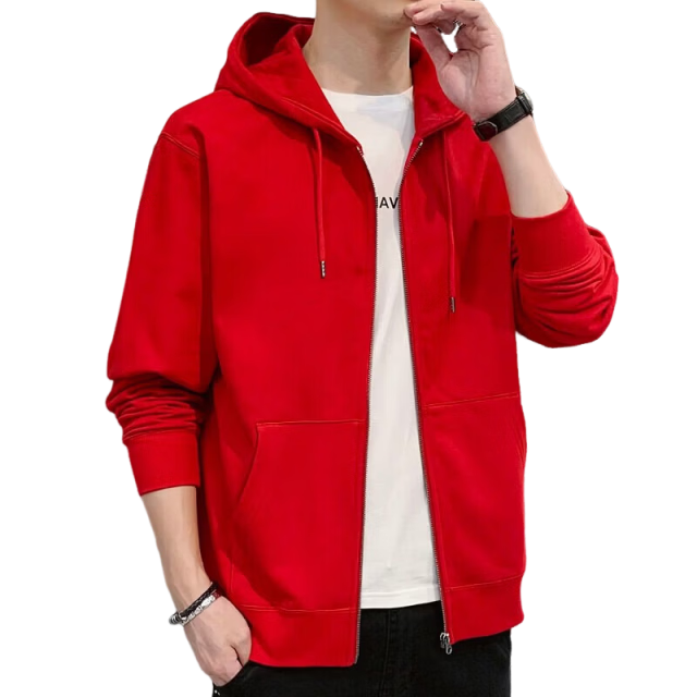 ROMON Men's Sweatshirt, Loose-Fitting Jacket for Spring And Autumn, Casual Hooded Sports Top, Men's Clothing