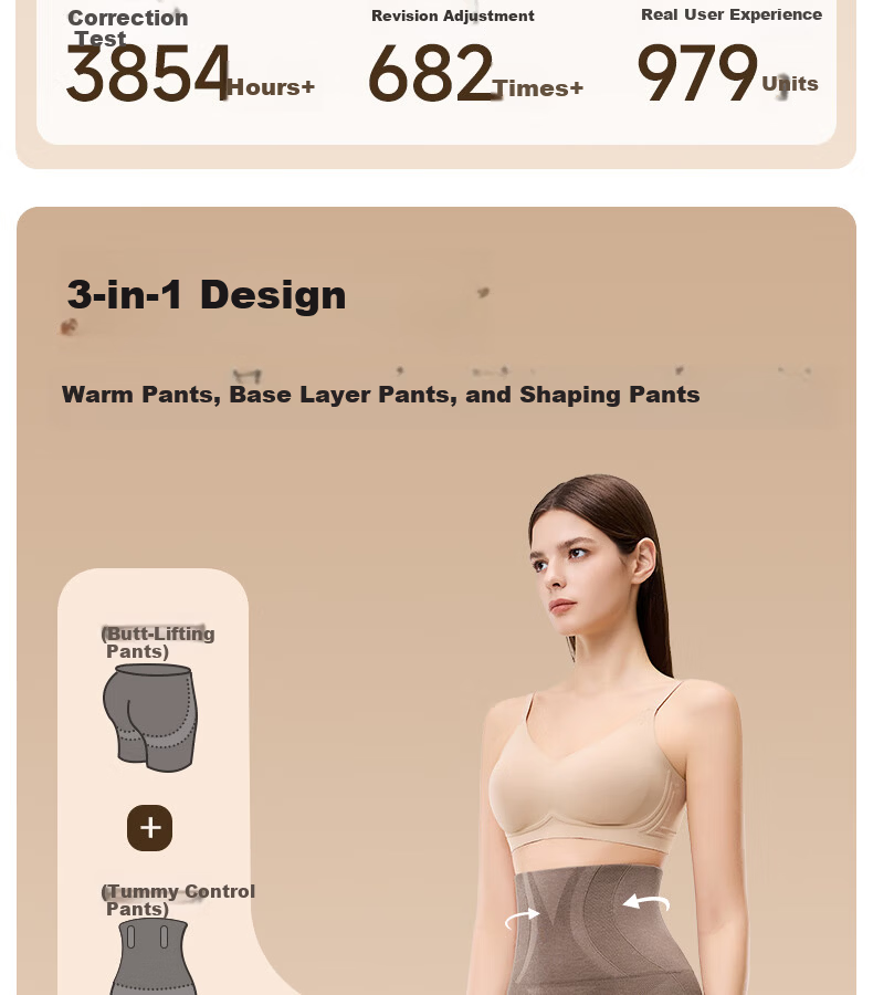 GRACEWELL High-Waist Autumn Winter Women's Cashmere Thermal Shaping Seamless Heat Retention Tummy Control Hip Lift Slim Fit Leggings Coffee XL 7