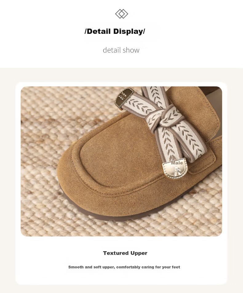 Mulinsen Women's Casual Comfortable Slip-On Birkenstock Style Shoes Brown Size 37 19