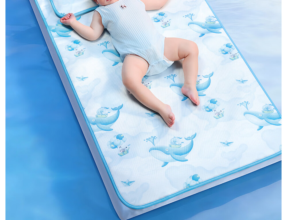 Beitaisi Children's Pillow, Summer Breathable Baby Ice Silk Cool Pillow, for Ages 3-6, Infant Kindergarten Pillow, Cloud Slice Pillow, Mushroom Farm 34