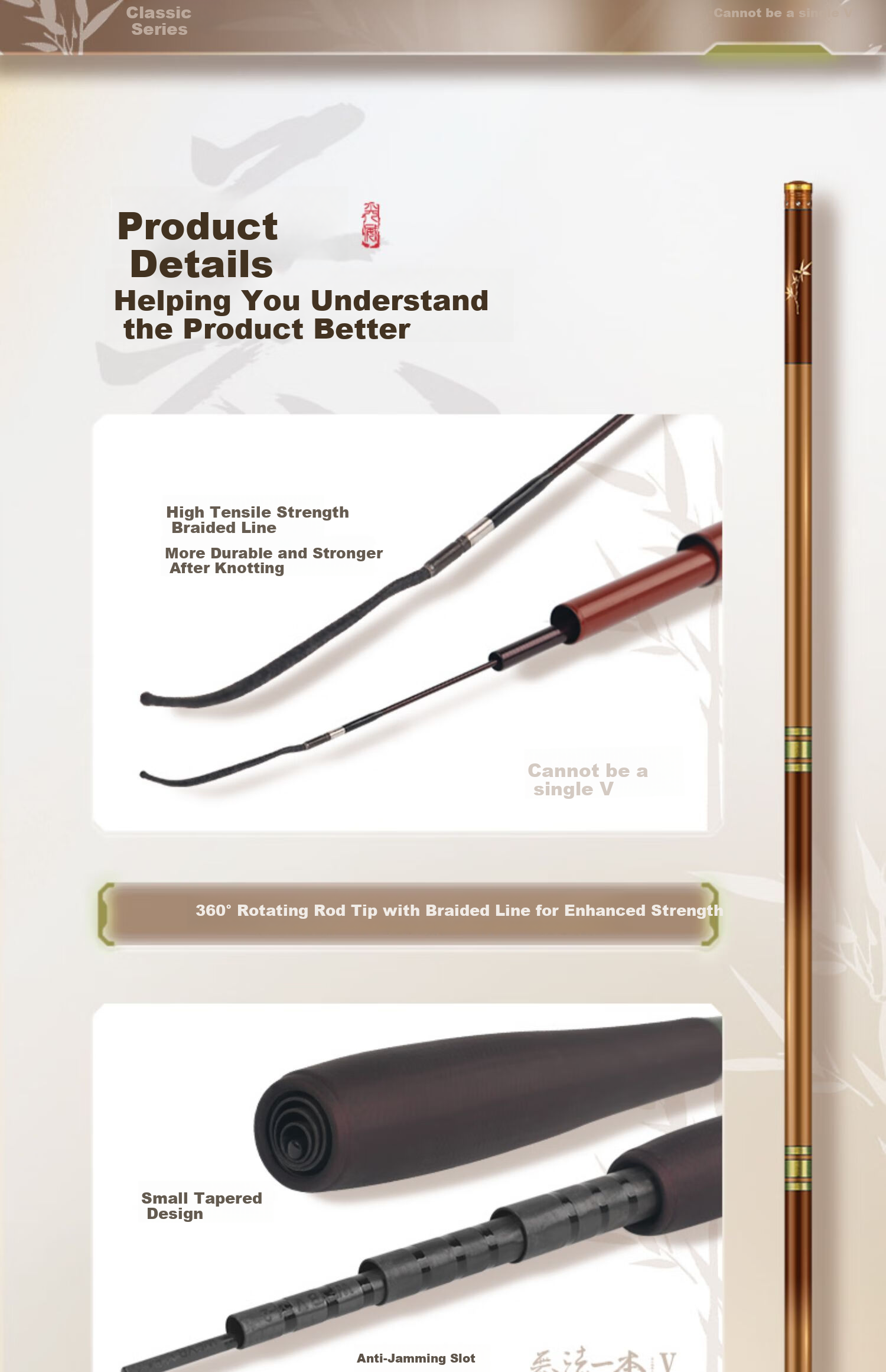 GW 3.6m Ultra-Light Ultra-Hard 28-Tone Multi-Purpose Fishing Rod for Wild and Platform Fishing 8