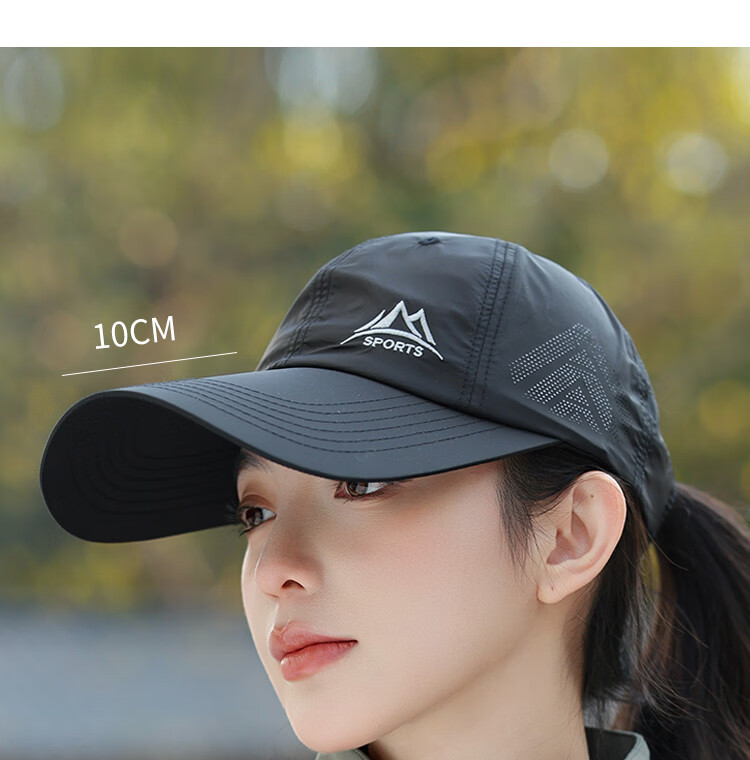 Miiow Women's Ultra-Thin Summer Mesh Breathable Sunshade Baseball Cap Outdoor Sports Hat White 4