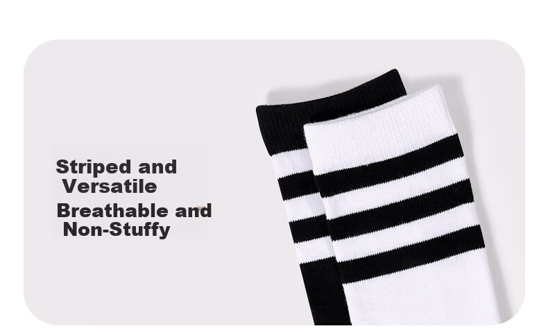 Zhiyouban Children's Mid-Calf Socks Girls Spring Autumn Winter Thin Cotton Long Socks Boys Girls School Uniform Socks 3