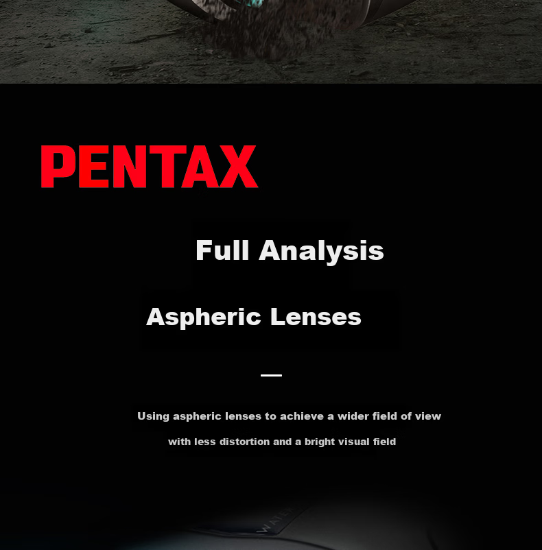 PENTAX Japanese Binoculars UP10x25, High Magnification, High Definition, Compact And Portable, Low-Light Night Vision Telescope 10