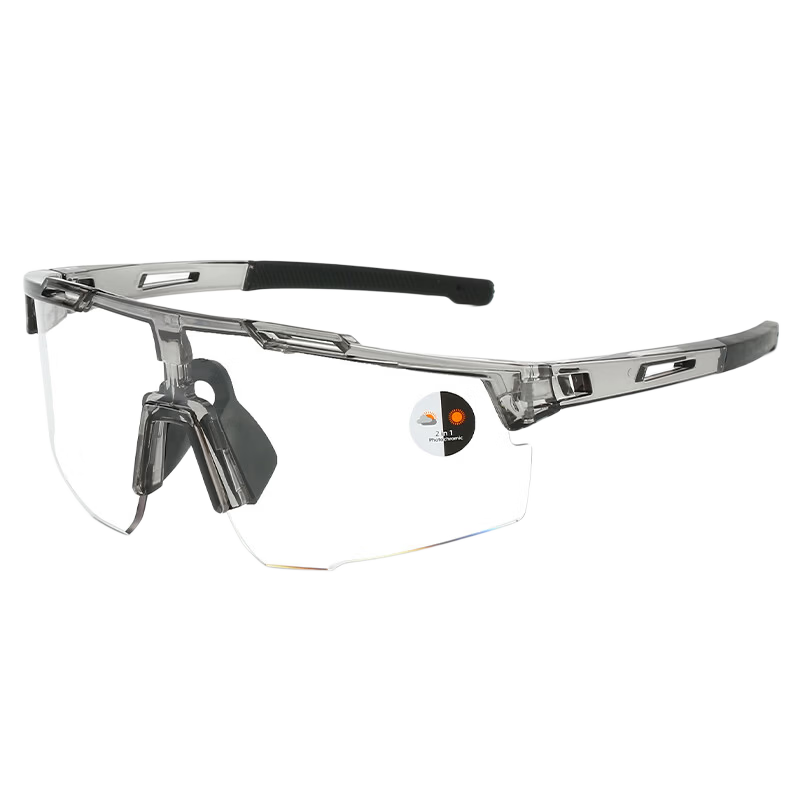 BenshiJi Cycling Glasses Day and Night Use Hiking Mountaineering Protective Eyewear Running Sunglasses Large Frame Personalized Protective Sunglasses