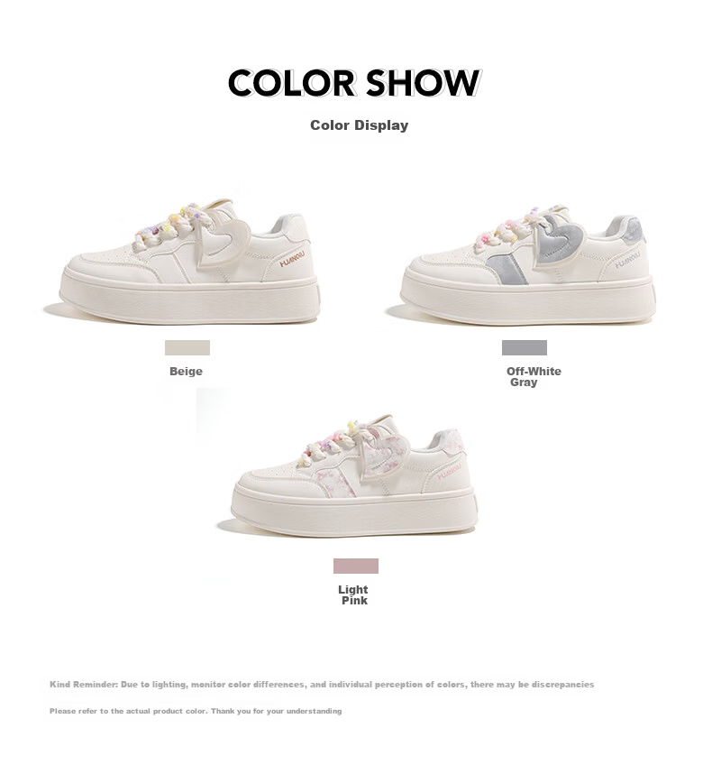 Global Platform Thick Sole Height Increasing White Sneakers for Women Niche 2026 New Campus Style Autumn Winter Casual Skate Shoes Women Beige Gray Size 38 2
