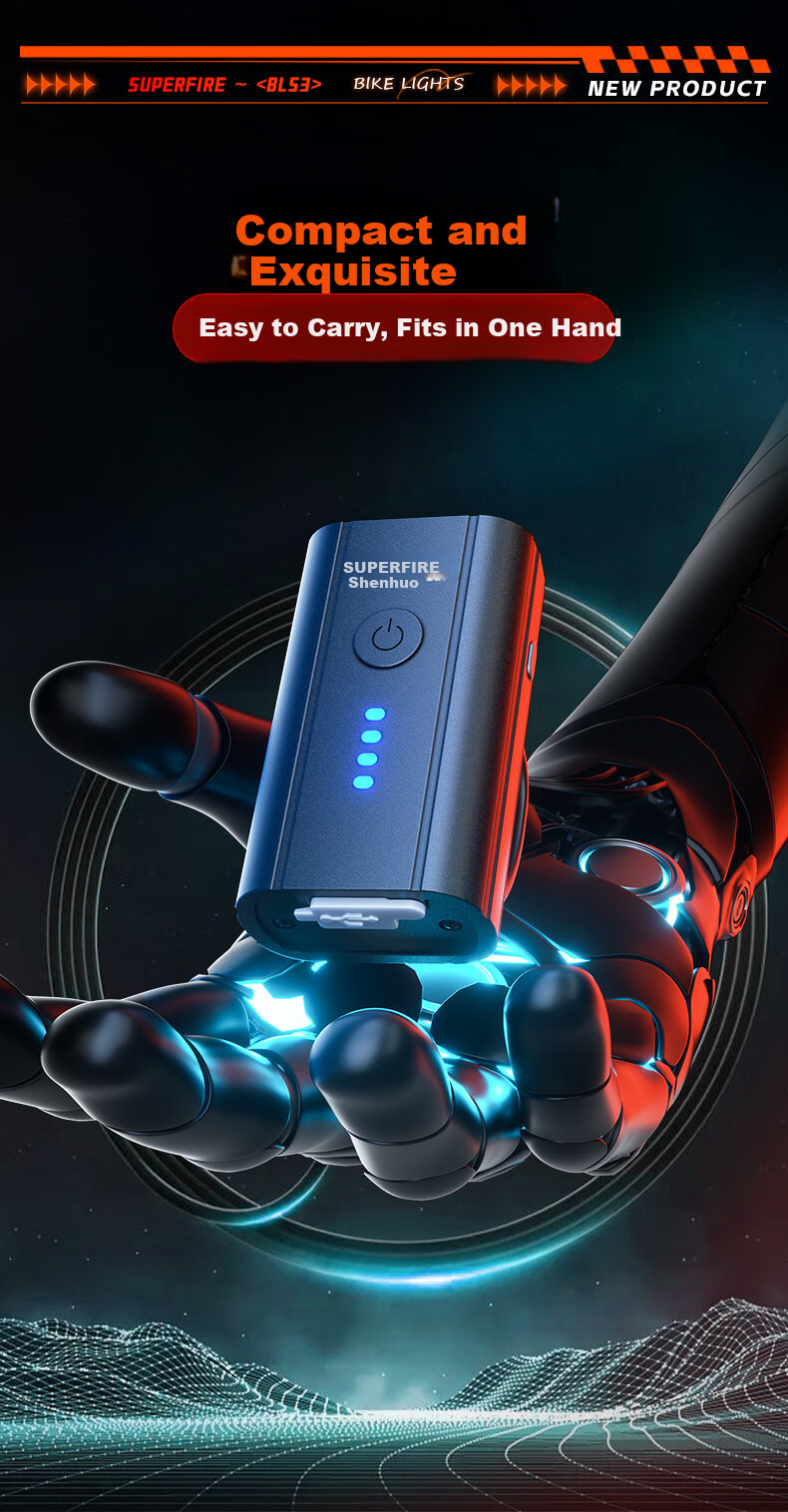 SupFire Bicycle Front Light Night Riding Equipment Flashlight Kids Mountain Bike Light High Brightness Lumen Waterproof 11
