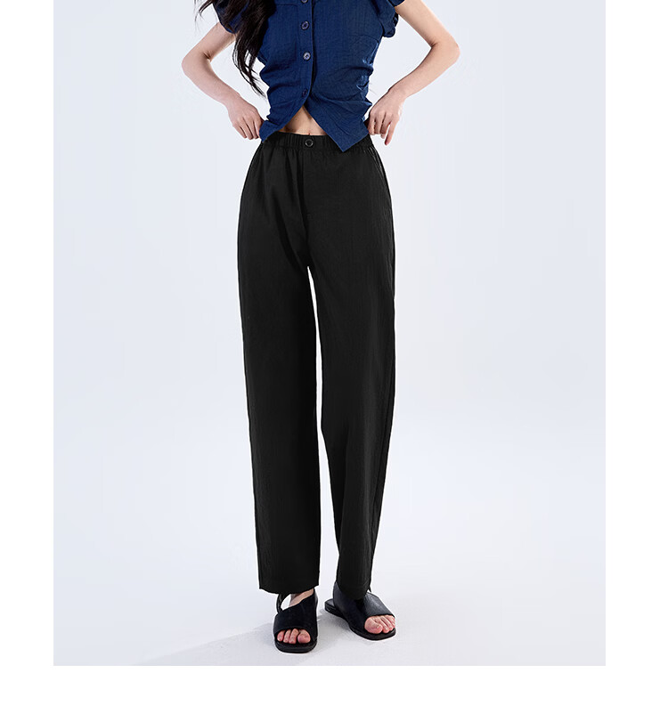 Free Style Women's Nine-Point Harem Pants Summer Thin High Waist Slim Loose Straight-Leg Casual Trousers 2026 New Arrival 19
