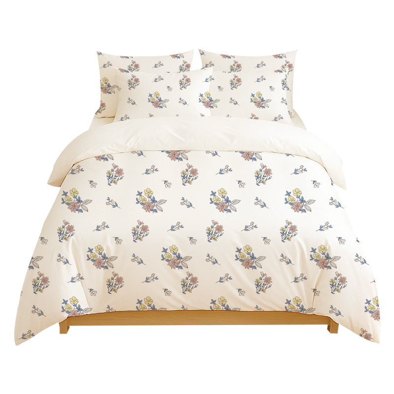 MUJI Disposable Four-Piece Bedding Set Sheet Duvet Cover Pillowcase Hotel Travel Train Sleeper Bed Linen Travel Business Trip