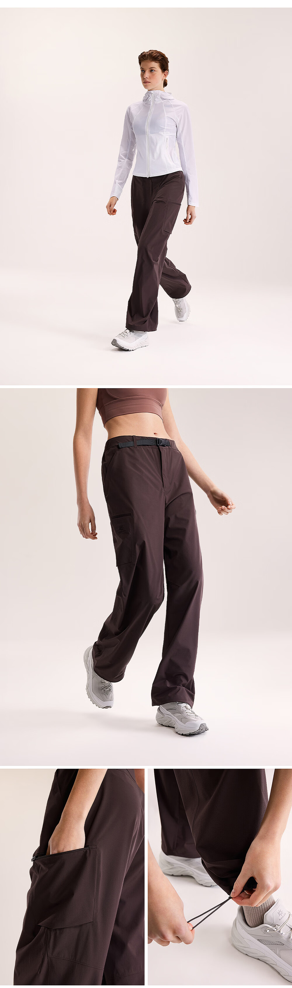 KAILAS Women's Straight Quick-Dry Pants Spring Summer Outdoor Breathable Sports Long Trousers 3