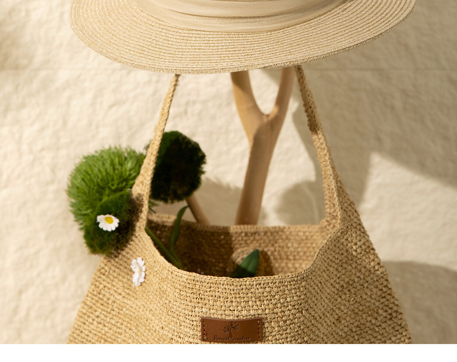 FANCET Mulberry Silk Waistband Straw Hat for Women Summer Beach Vacation French Flat Top Sunshade Sunscreen Luxury Elegant Hat 6