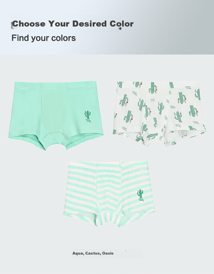 Hodohome Kids Girls 3A Antibacterial Mesh Breathable Cotton Spandex Underwear A-Class Pure Cotton Crotch Cute Shorts 322 140 18