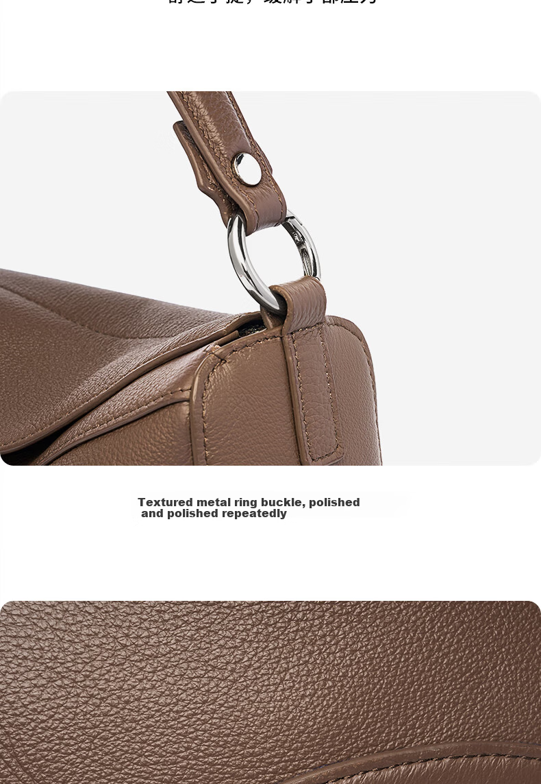 Zhur Women's Bag 2026 New Fashion Genuine Leather Crossbody Bag 38 Women's Day Goddess Festival Gift 6