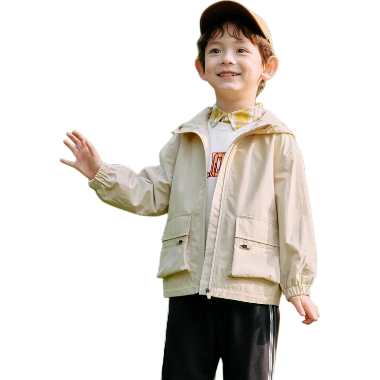 BALABALA Children's Outerwear, Boys' And Girls' Protective Jacket, Spring 2025 Collection, [Same As In-Store], 202125105204