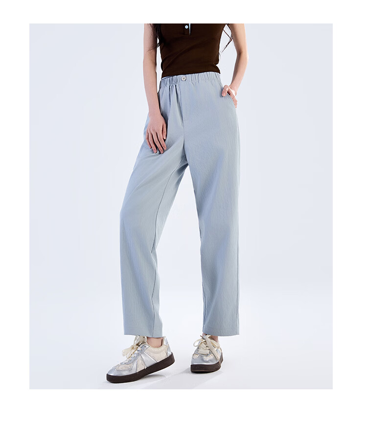 Free Style Women's Nine-Point Harem Pants Summer Thin High Waist Slim Loose Straight-Leg Casual Trousers 2026 New Arrival 10