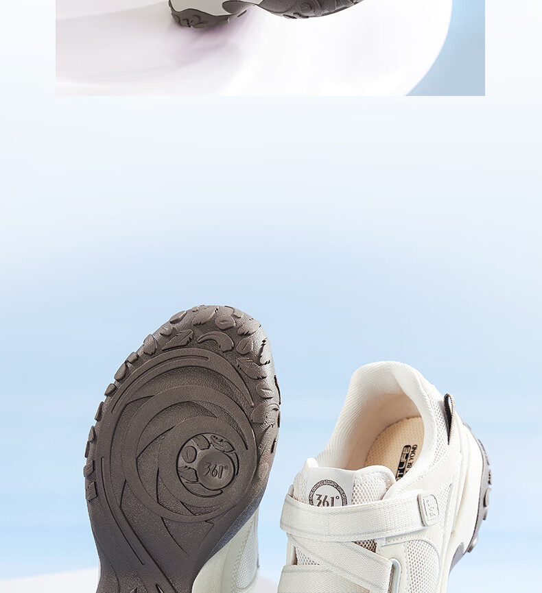 361° Women's Sports Shoes Spring Summer New Thin Sole Breathable Mary Jane Swan Shoes Retro Casual Shoes 682626777-2 18
