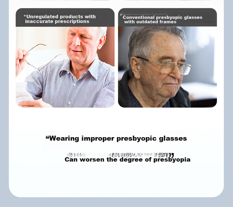 LOHO Anti-Blue Light Reading Glasses for Men, High-Definition Lenses, Fashionable Glasses for Middle-Aged And Elderly Women, Black, -3.50 Diopters 3
