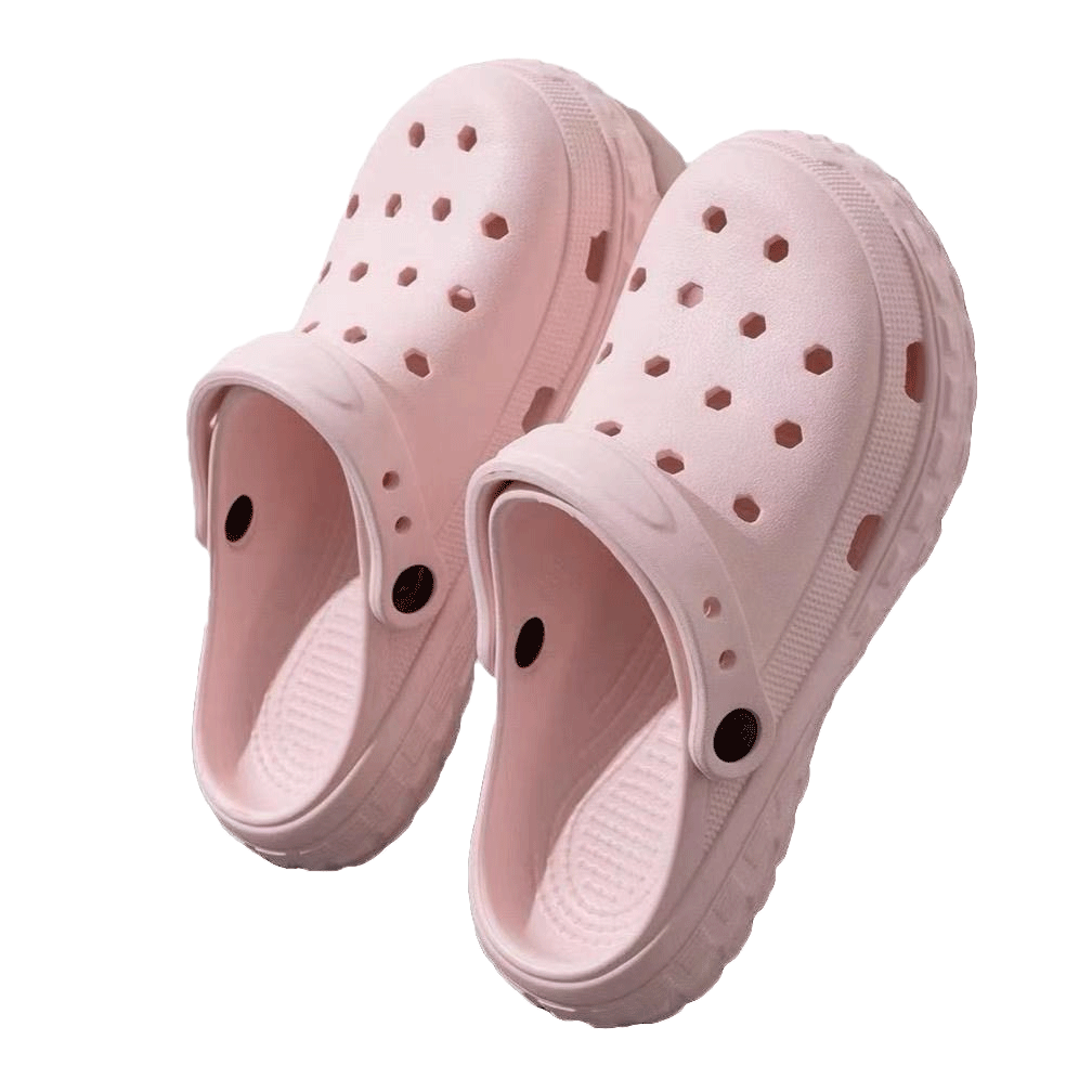 Banzhulin 2026 Spring New Perforated Shoes, Non-Slip And Odor-Resistant Slippers for Men And Women, Black Men's (New), Size 44-45