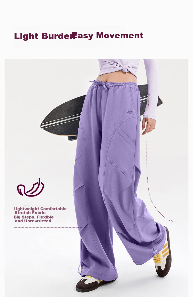 VFU Women's Workwear Quick-Dry Sports Pants New Straight Slim Wrinkle-Resistant Outdoor Hiking Autumn Qinghui Blue L 4