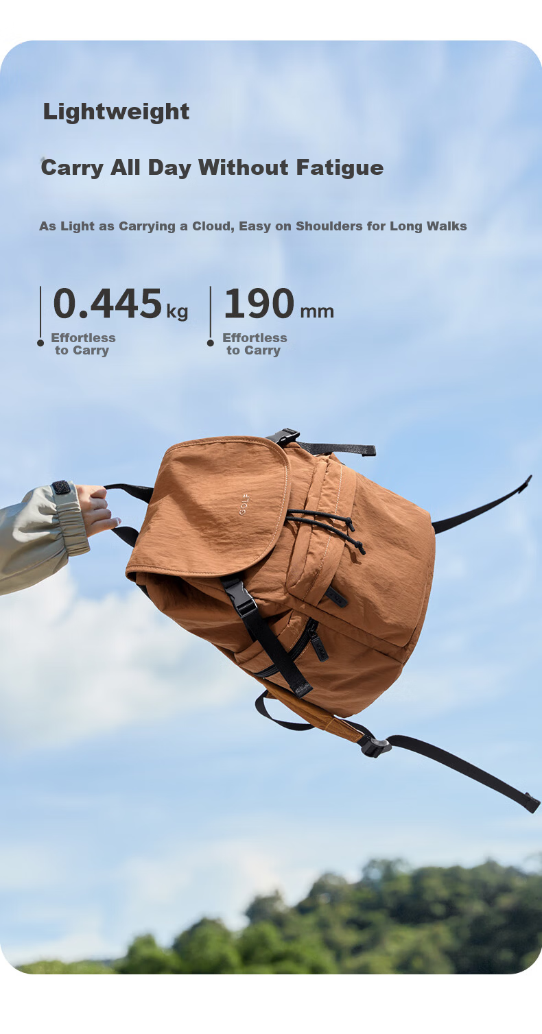 GOLF Women's Outdoor Lightweight Backpack 15-inch Laptop Bag Student School Bag Water-Resistant Travel Backpack 6